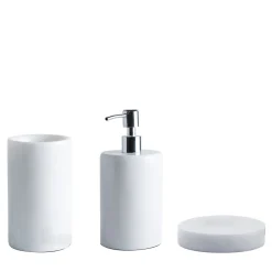 FiammettaV Home Collection Set da bagno 3 pezzi in marmo bianco> Arredo Bagno
