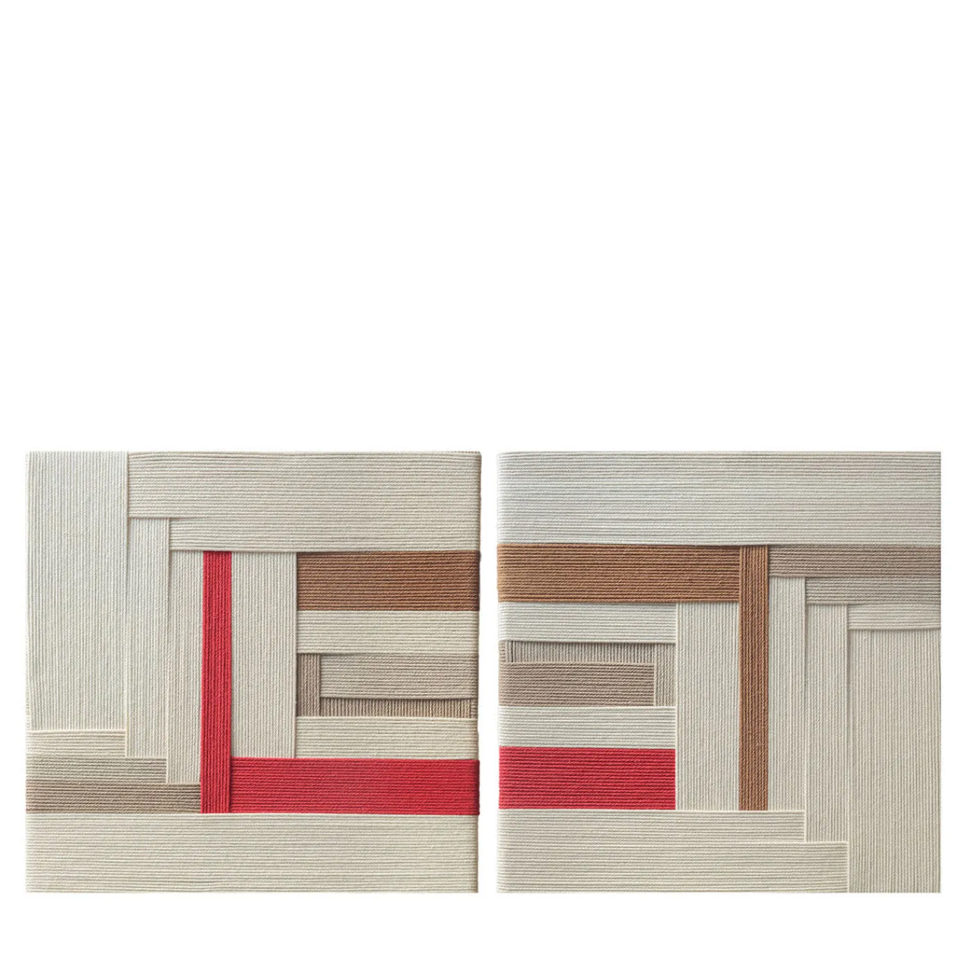 Kubel Design Set di 2 Arazzi Multicolore Ephemera #6> Pannelli Decorativi