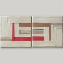 Kubel Design Set di 2 Arazzi Multicolore Ephemera #6><noscript><img width=