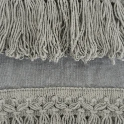 Once Milano Set di 2 asciugamani in lino blu chiaro con lunghe frange> Biancheria Da Bagno