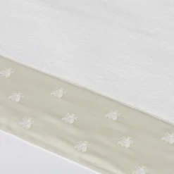 Mastro Raphael Set di 2 asciugamani in raso avorio Api> Biancheria Da Bagno