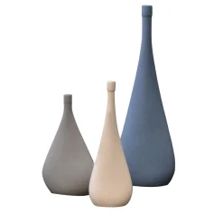 Lineasette Set di 3 bottiglie decorative multicolori> Bottiglie Decorative