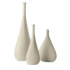 Lineasette Set di 3 bottiglie decorative a goccia Kaolin> Bottiglie Decorative