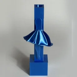 M'AMA Interni + di Federica Zama Set di 2 candelabri stampati in 3D Tin Soldiers Blu> Candelieri E Portacandele