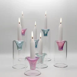 Kanz Architetti Set di 3 candelabri Tharros verdi> Candelieri E Portacandele