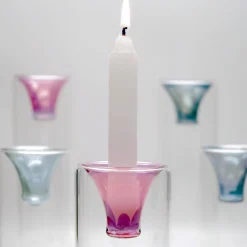 Kanz Architetti Set di 3 candelabri Tharros rosa> Candelieri E Portacandele