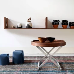 Tonucci Collection Set di 2 cestini Bloom in pelle blu di Viola Tonucci><noscript><img width=