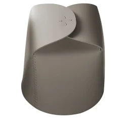 Tonucci Collection Set di 2 cestini Bloom in pelle grigia di Viola Tonucci> Ceste