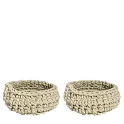Rosanna Contadini Set di 2 cestini Classico Ecrù di> Ceste