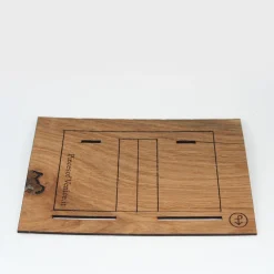 Pieces of Venice Set di 4 cornici in legno di rovere Sandro Gallo 136 di Luciano Marson per POV><noscript><img width=