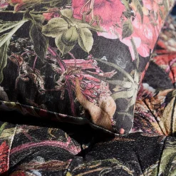 Instabilelab Set di 2 Cuscini Quadrati in Tessuto con Motivo Foglie, Fiori e Animali> Cuscini