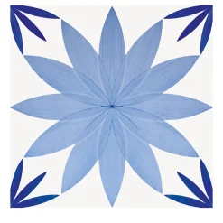 Ma.Vi. Ceramica Set di 4 piastrelle Artech Tipo Fiore di Loto> Piastrelle E Pavimenti