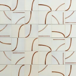 Ninefifty Set di 45 piastrelle beige e marroni Segni di Margherita Rui> Piastrelle E Pavimenti