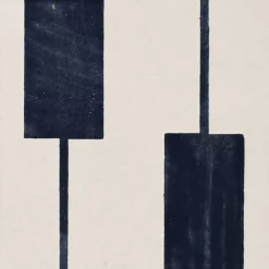 Ninefifty Set di 44 piastrelle bianche e blu Alfabeto di Margherita Rui> Piastrelle E Pavimenti