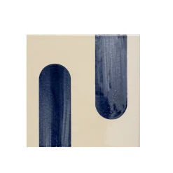 Ninefifty Set di 45 piastrelle bianche e blu Alfabeto di Margherita Rui><noscript><img width=