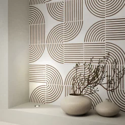 Ma.Vi. Ceramica Set di 44 piastrelle bianche Solchi Tattile Lines> Piastrelle E Pavimenti