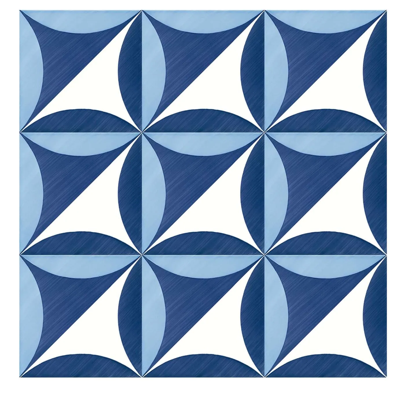 Francesco De Maio Set di 25 piastrelle Blu Ponti Decorazione Tipo 27 di Gio Ponti> Piastrelle E Pavimenti