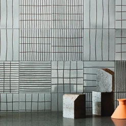 Ninefifty Set di 44 piastrelle grigie Righe di Margherita Rui><noscript><img width=