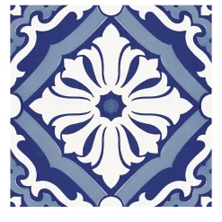 Ma.Vi. Ceramica Set di 25 piastrelle MAVI Blu Tipo Onda> Piastrelle E Pavimenti