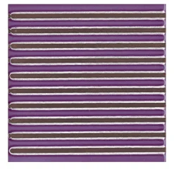 Ma.Vi. Ceramica Set di 44 piastrelle Solchi Tattile Lines Plum> Piastrelle E Pavimenti