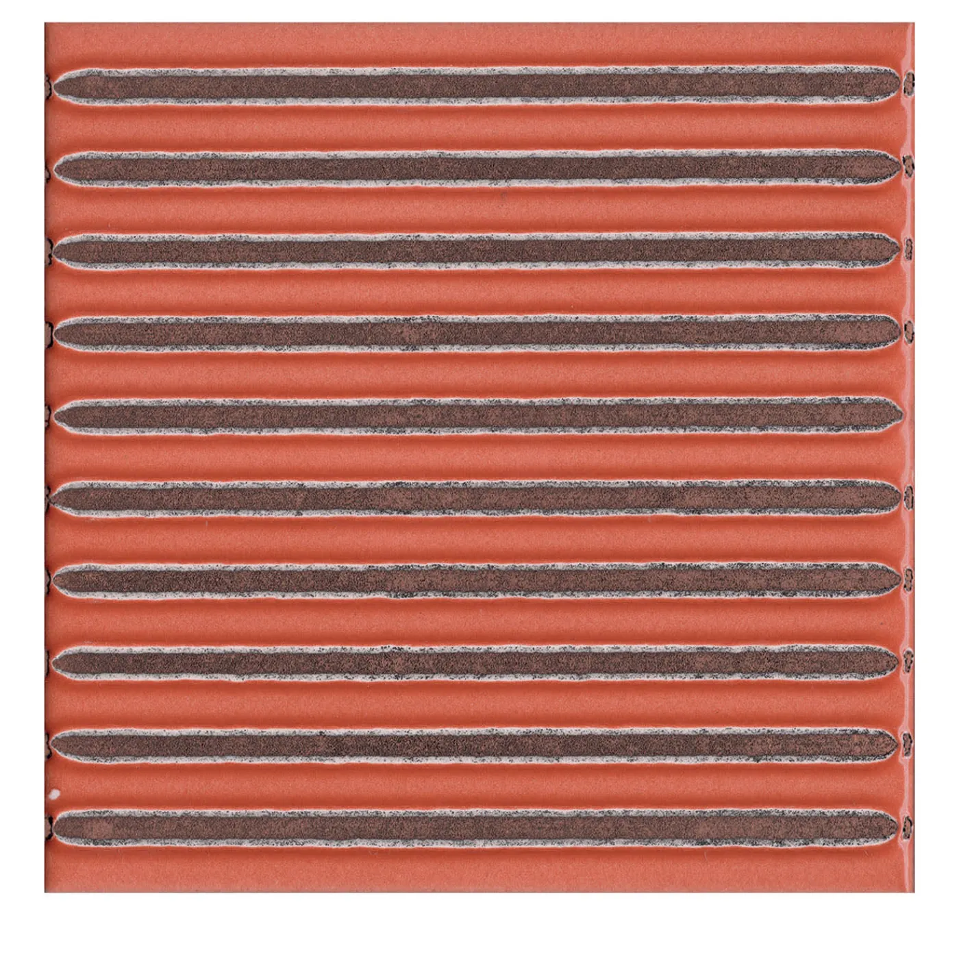 Ma.Vi. Ceramica Set di 44 piastrelle Solchi Tattile Lines Ruggine> Piastrelle E Pavimenti