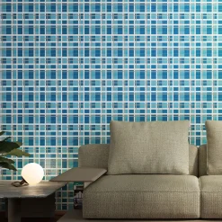 Ma.Vi. Ceramica Set Di 25 Piastrelle Tartan Azzurro Tipo 1> Piastrelle E Pavimenti