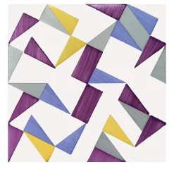 Ma.Vi. Ceramica Set Di 25 Piastrelle Tartan Viola Tipo 2> Piastrelle E Pavimenti