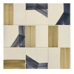 Ninefifty Set di 45 piastrelle verdi e blu Tracce di Margherita Rui> Piastrelle E Pavimenti