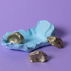 NIVA Design Set di 4 pomelli in ottone per porte Impronta #2 di Nicole Valenti><noscript><img width=