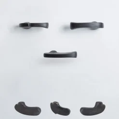 NIVA Design Set di 4 pomelli neri per porte Inca Evolution #1 di Nicole Valenti> Maniglie