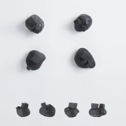 NIVA Design Set di 4 pomelli neri per porte Pietra #3 di Nicole Valenti> Maniglie