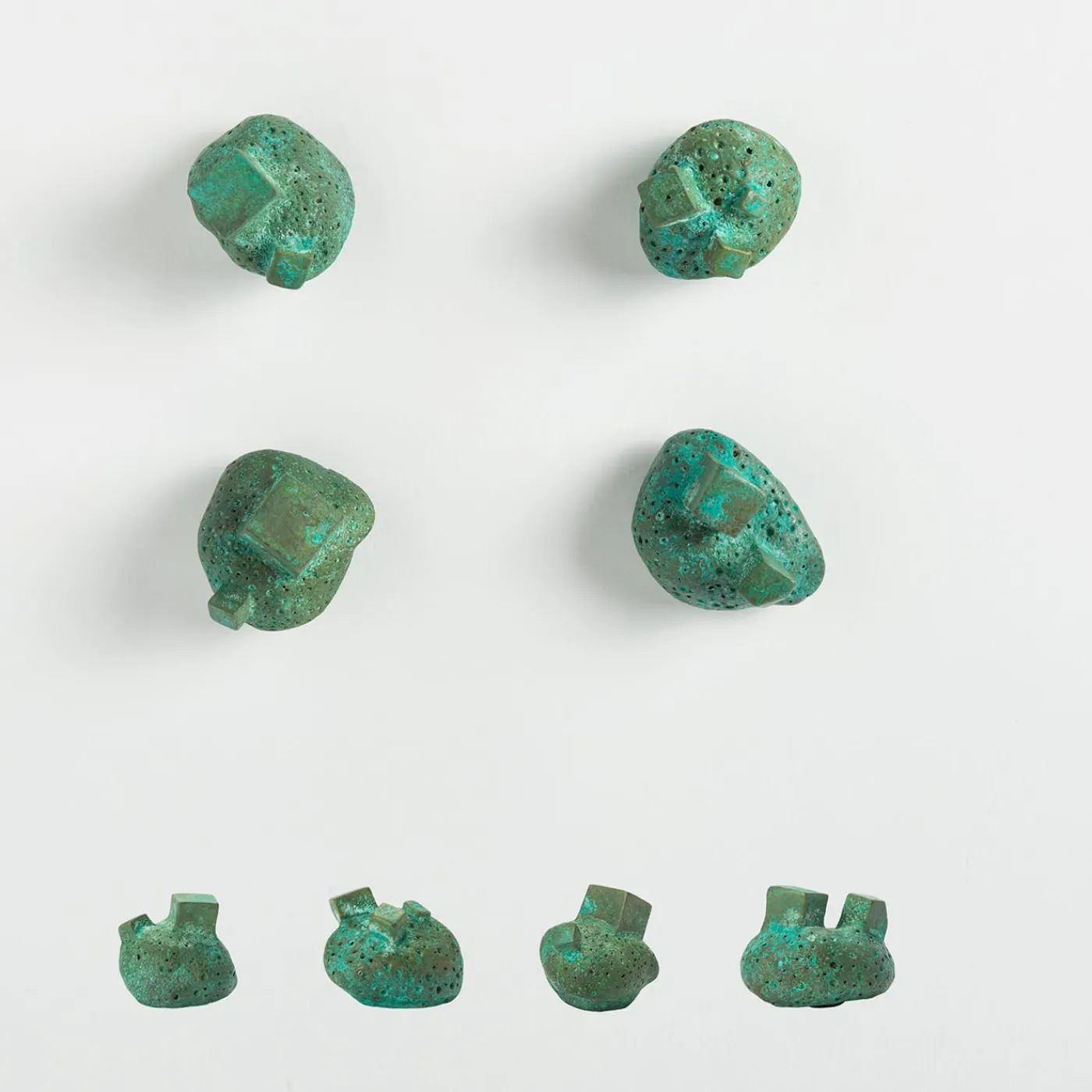 NIVA Design Set di 4 pomelli per porte verdi Pietra #3 di Nicole Valenti> Maniglie