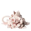 Bitossi Home Set di 2 portacandele in ceramica a forma di fiore rosa> Candelieri E Portacandele