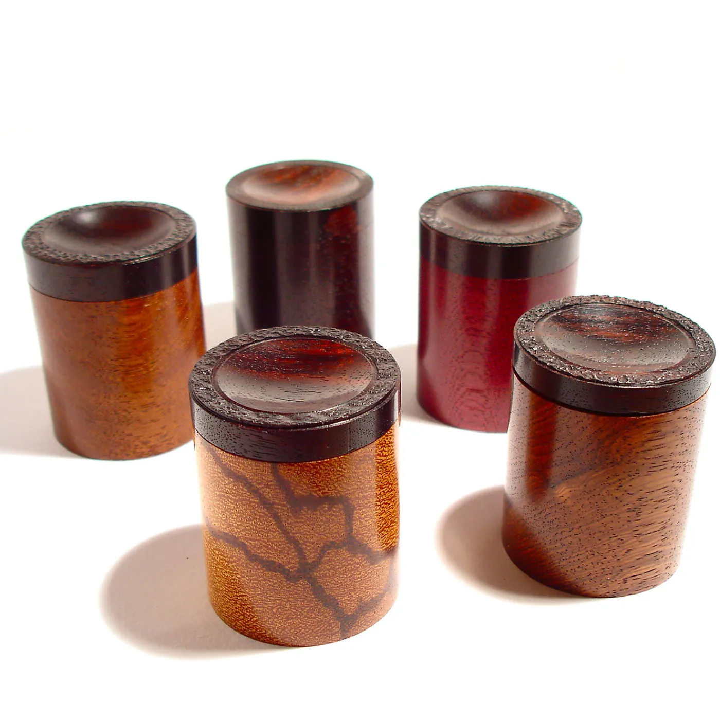 Mauro Sarti Set di 5 scatole di legno Esotico> Scatole