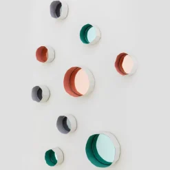 Paola Paronetto Set di 3 specchi Ninfea 12 Verdi><noscript><img width=