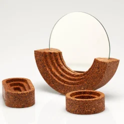 Keep Life Set di 1 specchio e 2 contenitori Veneris di Nunzia Ponsillo><noscript><img width=