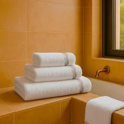 Biancoperla Set di asciugamani ricamati BOTERO in Cotone Spugna> Biancheria Da Bagno