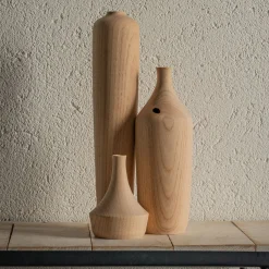 Andrea Celestino Set di bottiglie scultoree in legno #3> Bottiglie Decorative