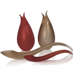 Fornace Mian Set di due centrotavola Giglio> Centrotavola