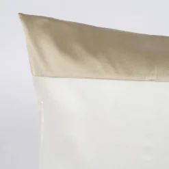 Mastro Raphael Set di lenzuola e due federe in raso di cotone beige Tivoli><noscript><img width=