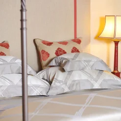 Verderoccia Set di lenzuola quattro generazioni Jacquard grigio US King><noscript><img width=