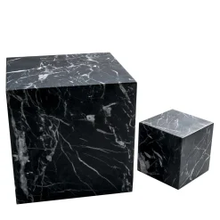 FiammettaV Home Collection Set di oggetti decorativi fermalibri in marmo nero Marquina> Sculture Decorative