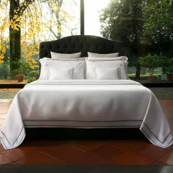 Biancoperla Set lenzuola Horizon in Cotone Satinato Bianco><noscript><img width=