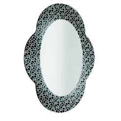 Glas Italia Settecento grigio e specchio nero di Alessandro Mendini> Specchi Da Parete