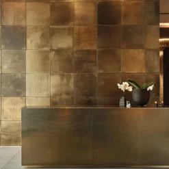 Favel Sintesi Orbitale Set di 4 piastrelle in ottone brunito scuro> Piastrelle E Pavimenti