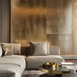 Favel Sintesi Orbitale Set di 4 piastrelle in ottone brunito scuro><noscript><img width=