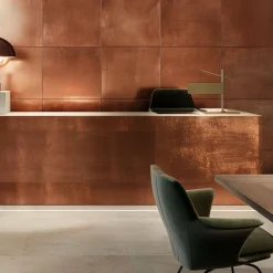 Favel Sintesi: set di 4 piastrelle in rame chiaro dall'aspetto trasandato><noscript><img width=