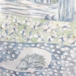 Fabscarte Skov Carta da parati dipinta a mano in collaborazione con Maria Nielsen><noscript><img width=