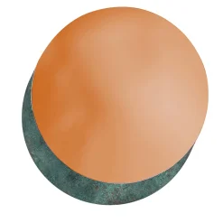 dAM Atelier Specchio da muro in rame verde Pavé> Specchi Da Parete