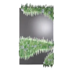 Barbini Specchio da parete Barena floreale in vetro di Murano> Specchi Da Parete